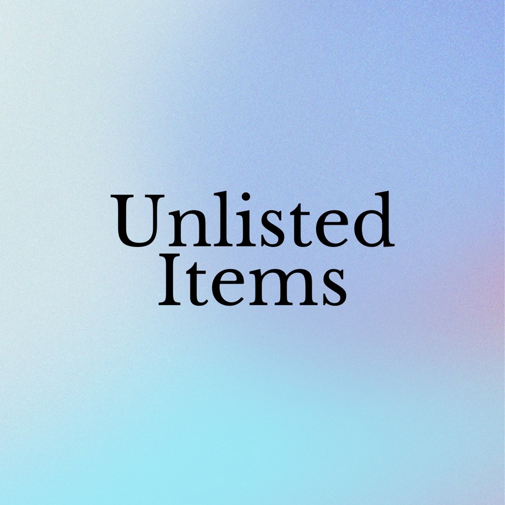 LIVE Unlisted Items